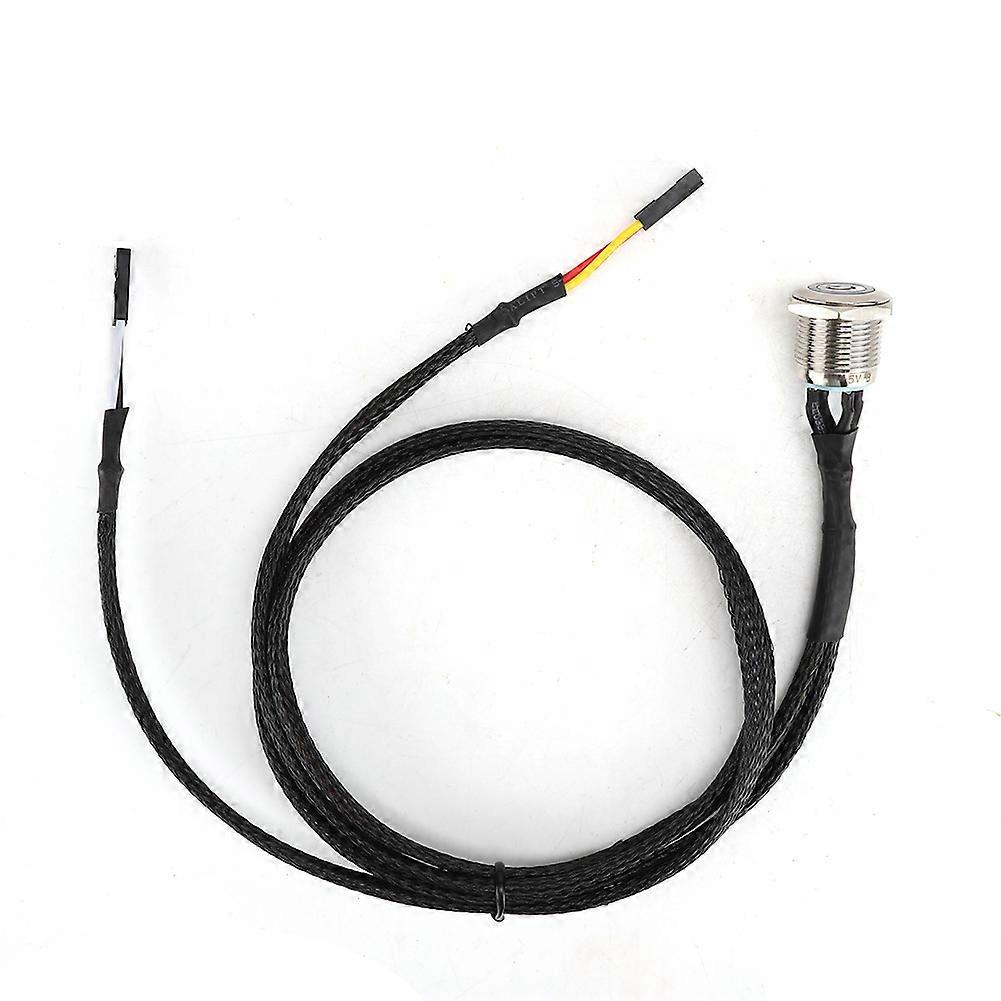 Desktop Computer Host Switch Cable Metal Button Metal LED Power ButtonRed