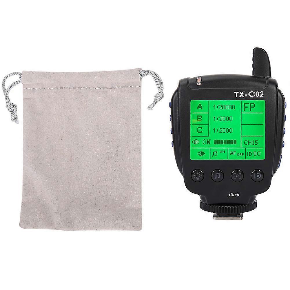 LCD Large Display Wireless TTL Flash Controller Trigger for Cameras(For Canon TX C02)