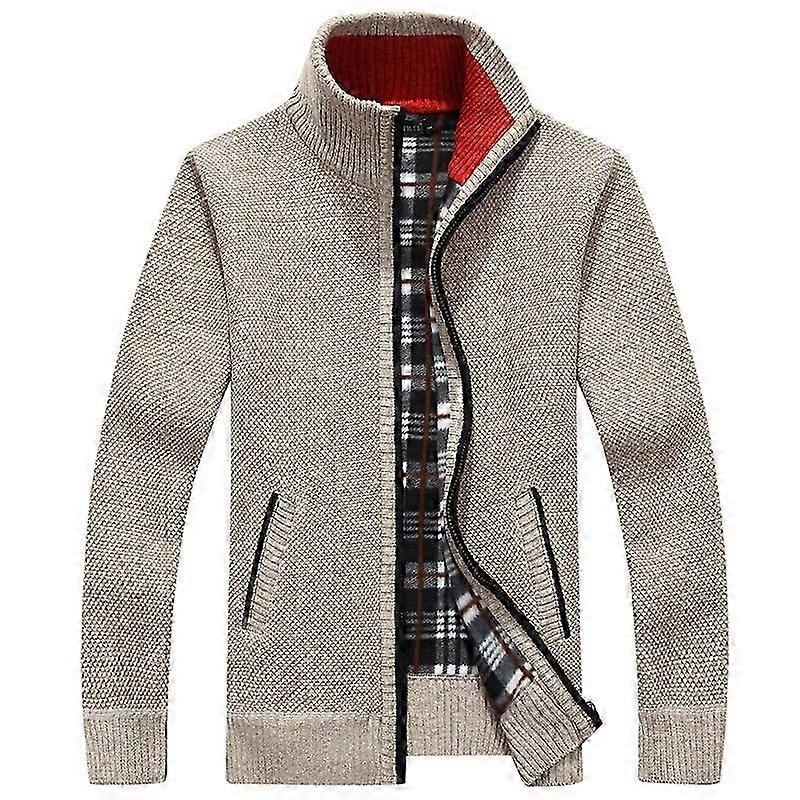 Herren Schal Kragen Cardigans Strickpullover