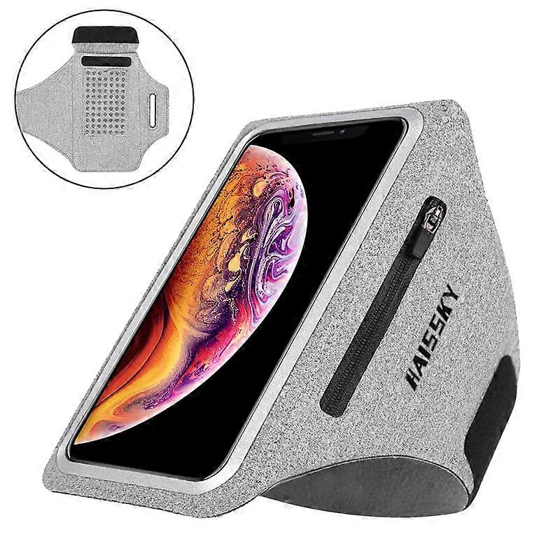 HAISSKY Running Sports Armbands Case For iPhone 13 12 11 Pro Max Xiaomi POCO X3 Pro Belt On Hand Phone Arm Band For AirPods Pro|Armbands| -