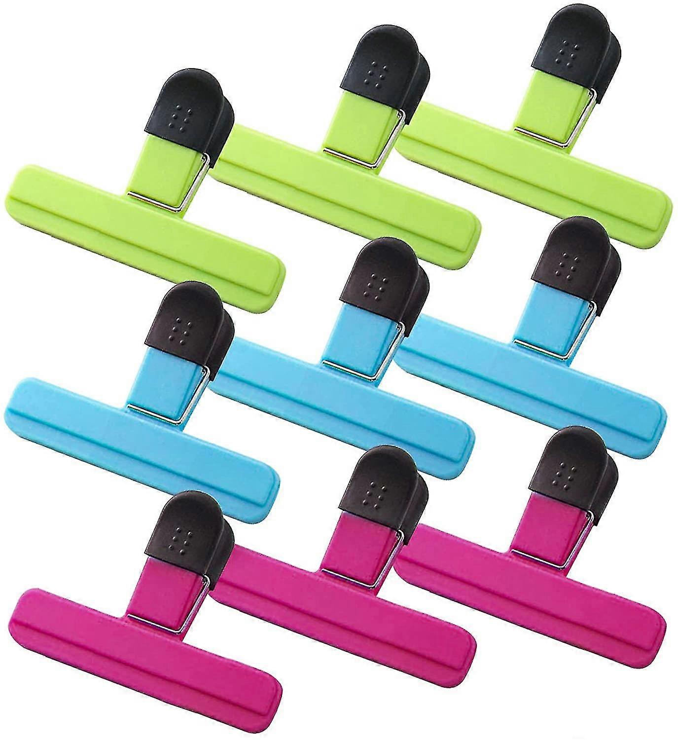 9 stk Chip Bag Clips, Multipurpose Bag Clips