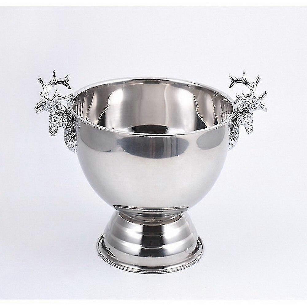 رأس الغزلان الأذن دلو الثلج الفولاذ المقاوم للصدأ الذهب الفضة الشمبانيا واي جيد