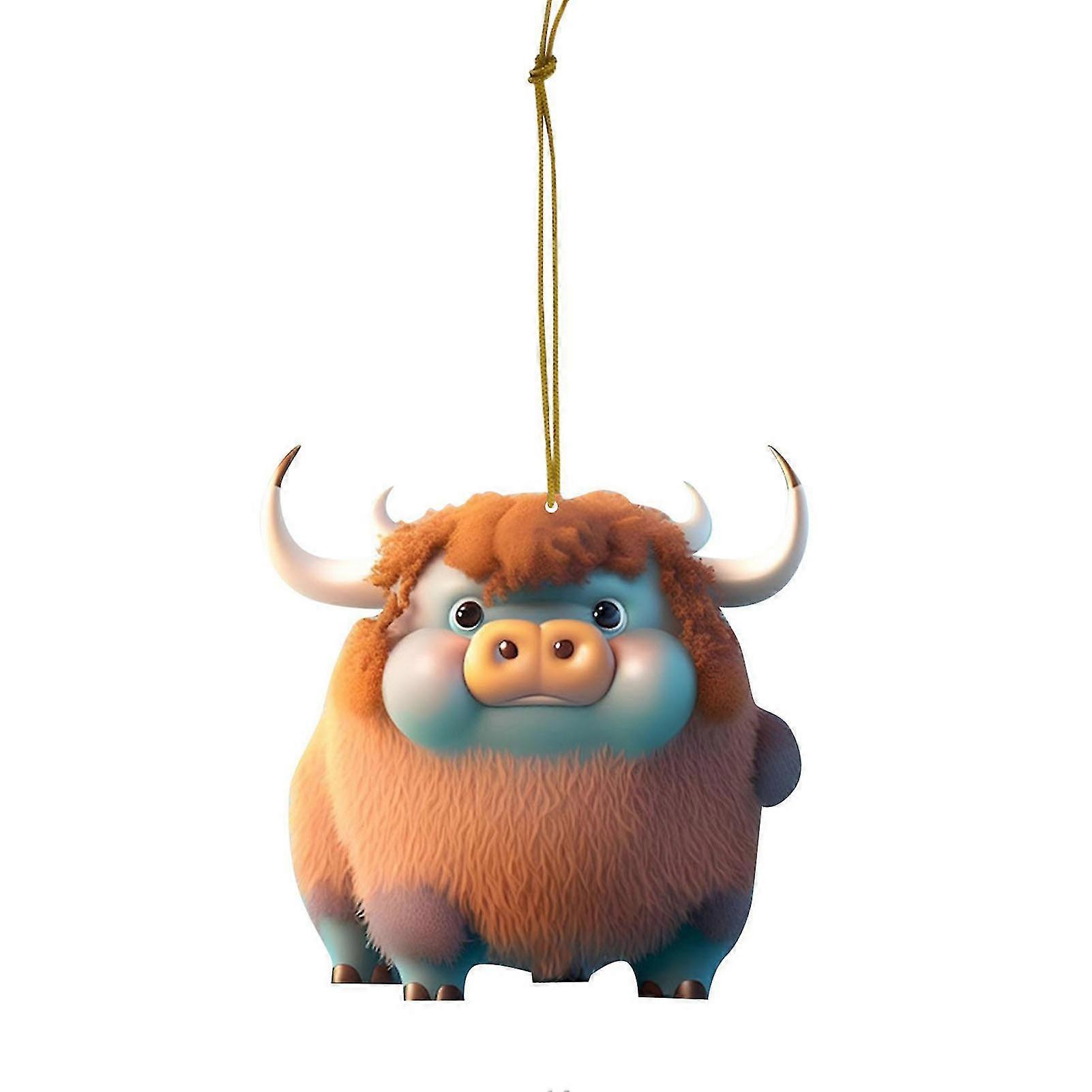 Hd Christmas Tree Milk Cow Ornament Three-dimensional Innovative Stylish Ornament For Tree