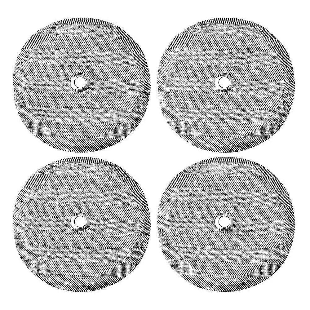 4 stk 4 i rustfritt stål erstatning kaffefilter mesh, for 1000 ml, 8 kopp pres kaffetraktere og temaskiner-god