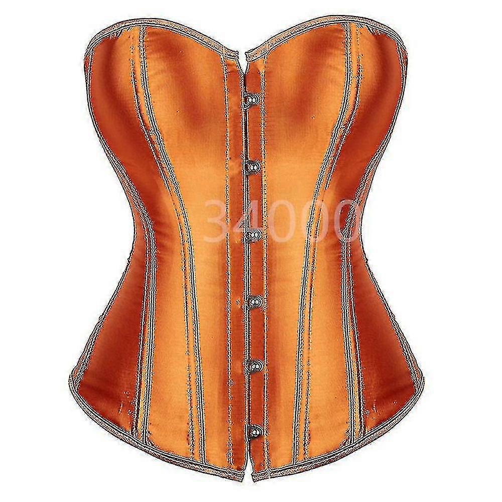 Orange Bustier Corset Top