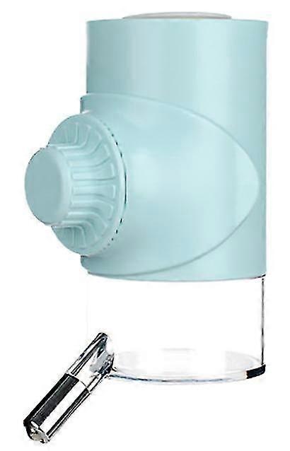 Dog Water Dispenser For Cage, 500ml Leakproof Pet For Crate Kettle Feeding Water (blue)
