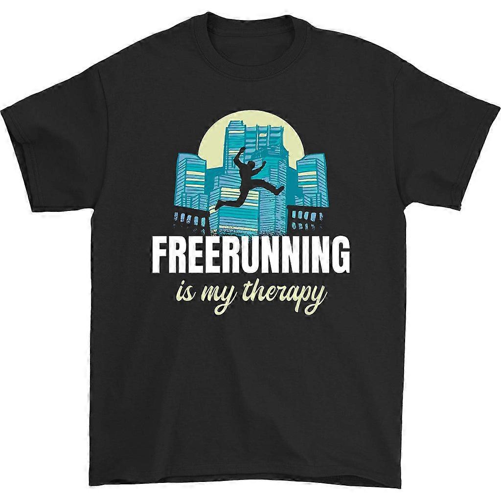 Freerunning er min terapi-t-skjorte