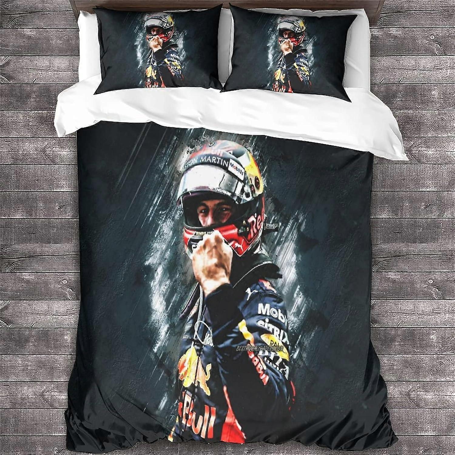 F Formula Course Påslakan, Junior Barnsängkläder Påslakan + Örngott Set - Fuktbeständig, Allergivänlig Dubbel 135*200CM