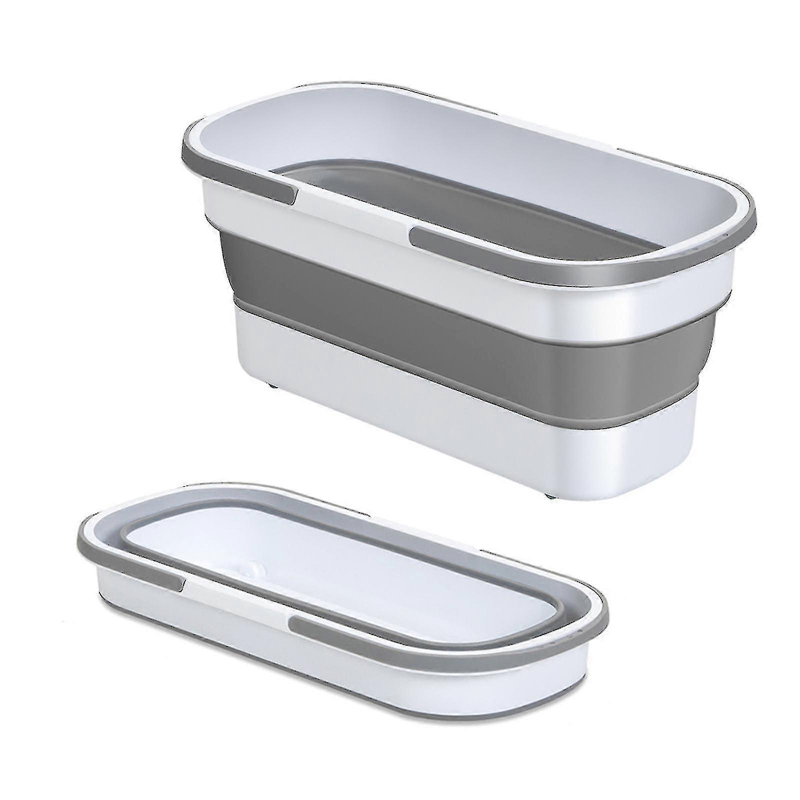 Large Flat Mop Cleaning Bucket, Large Flat Mop Floor Mop Large Foldable Portable Mop Bucket