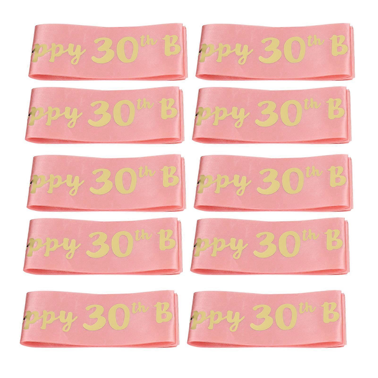 10kpl vaaleanpunainen syntymäpäiväpuite 30. syntymäpäivä polyesteri iso kirjain pefect koko 30. syntymäpäiväpuite naisille 30. syntymäpäivä