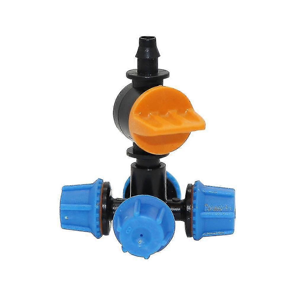 10 Sets 360 Degree Atomization Misting Cross Nozzles With 6mm To 4/7mm Hose Interface Valve Garden Industry Watering Sprinkler