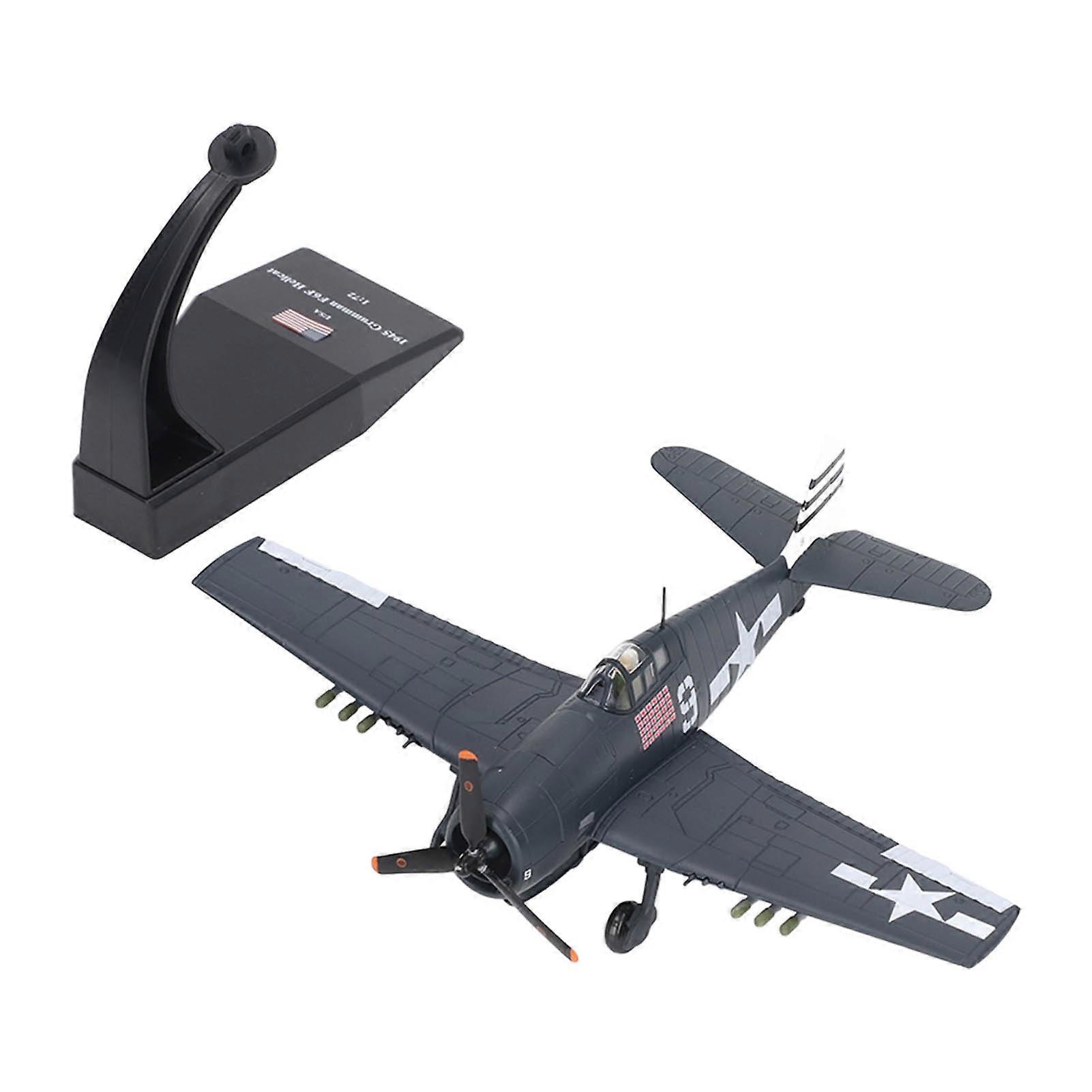 1:72 Scale F6F Fighter Planes Model Stylish Stimulation Alloy Airplane Model for Collection Display