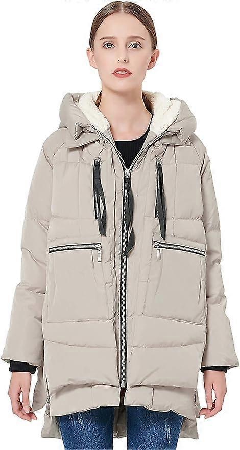Women's Thickened Down Jacket Parka Hooded Long Puffer Coat for Winter