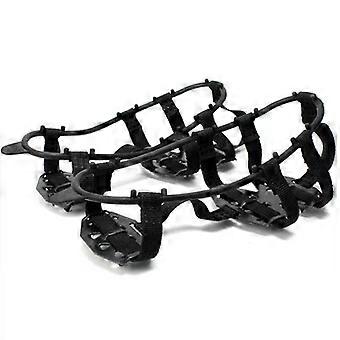 Shoe spikes, non-slip strap spikes - shoe clips black, suitable for 35-40