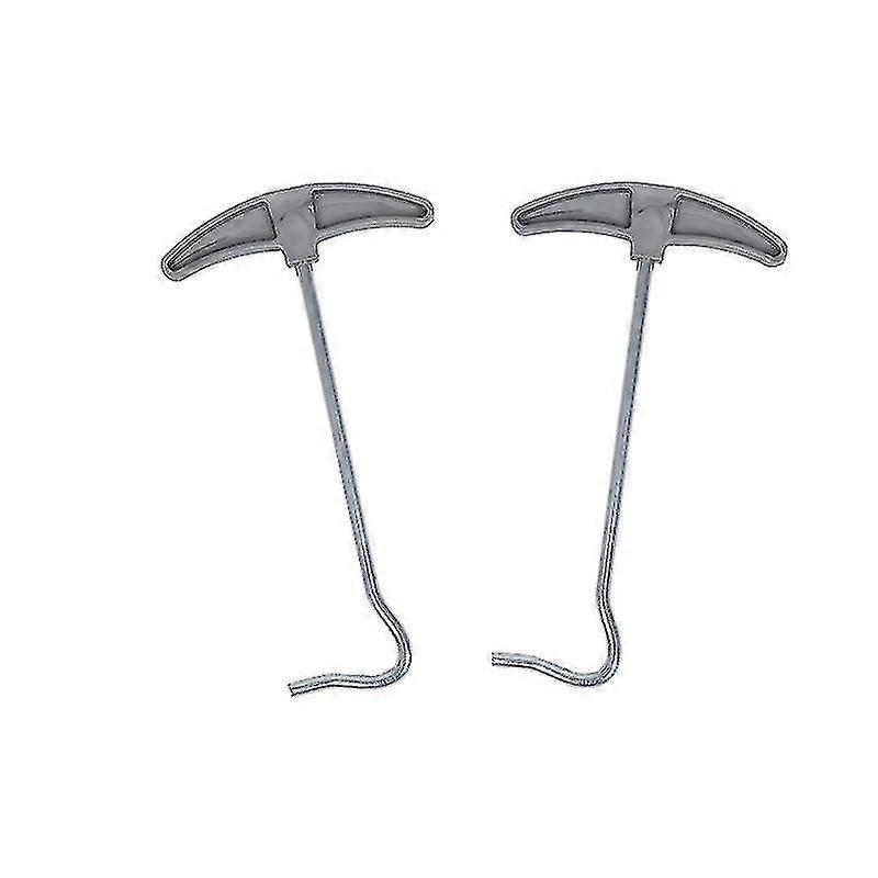Tent Peg Extractor, Tent Peg Ground Hook Pullers Tent Peg Nail Puller, Tent Peg Ground Hook Pullers Extractor Remover For Easy Peg Removal2pcsgrey