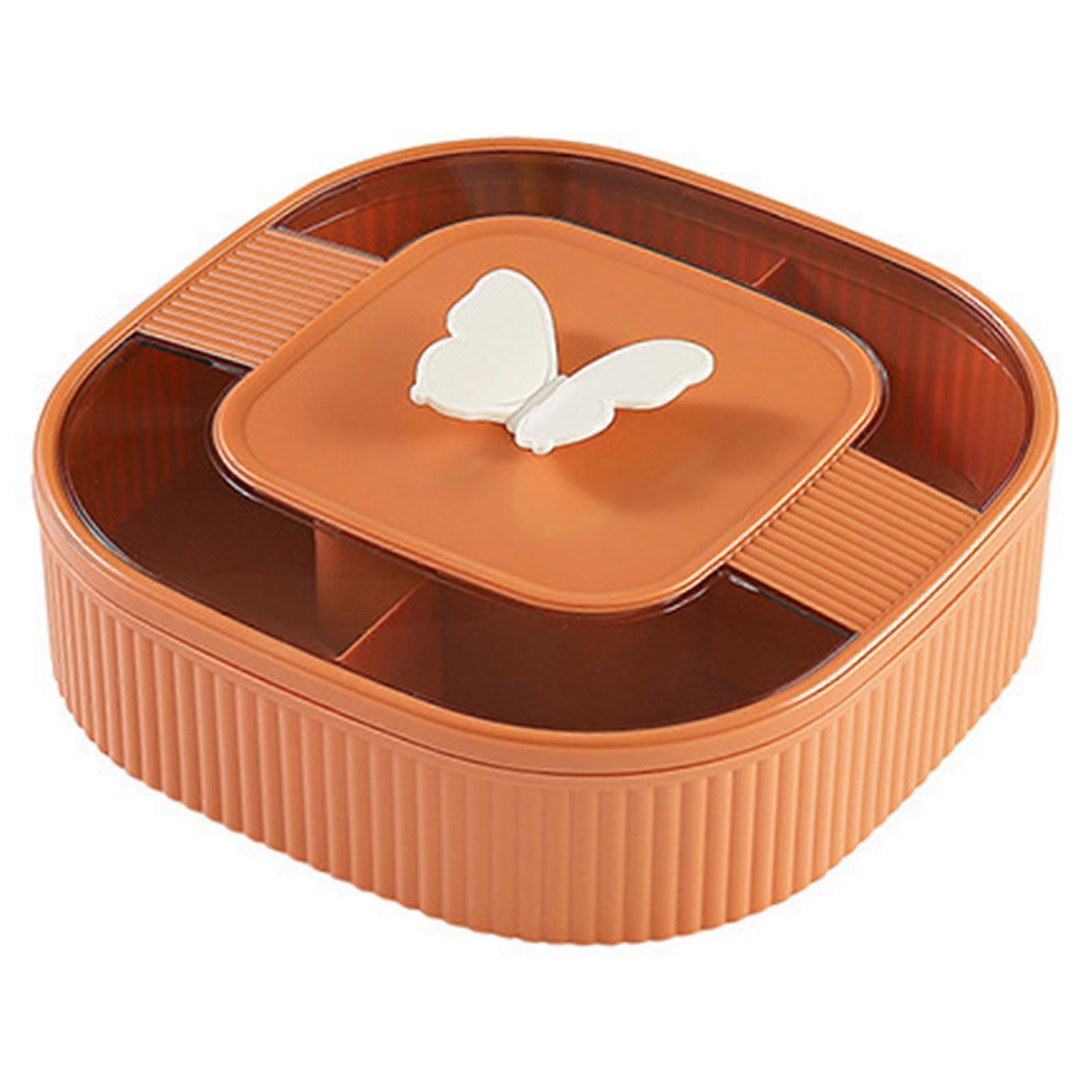 Snack Storage Tray Light Luxury Compartment Multi-functional Food-grade Unique Fruit Nut Candy Storage Box Plastic Fruit Tray