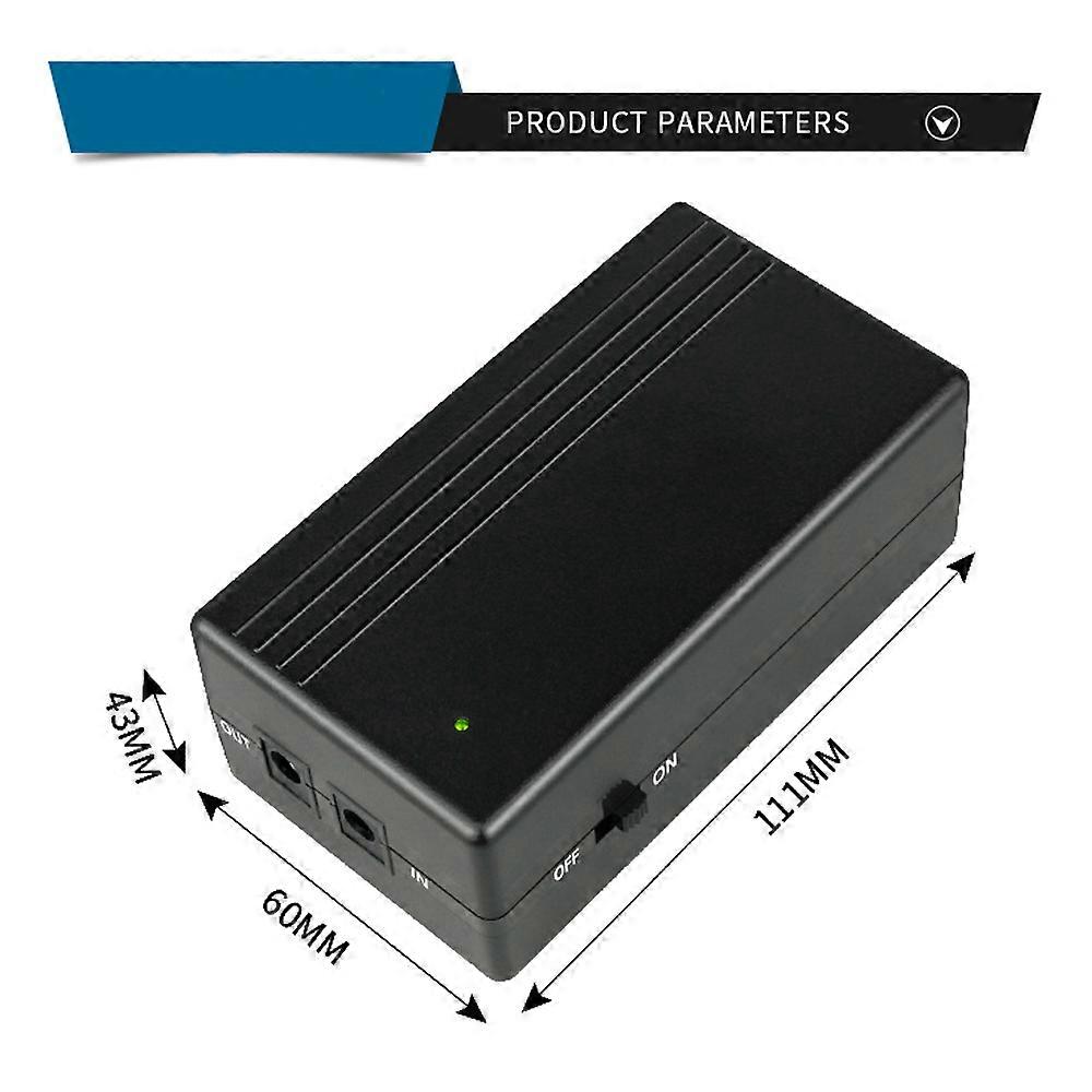 Direct Current Standby Power Supplys Router Light Optical Modem Monitor UPS Built-in Adapter Support 5V 9V 12.0V Output