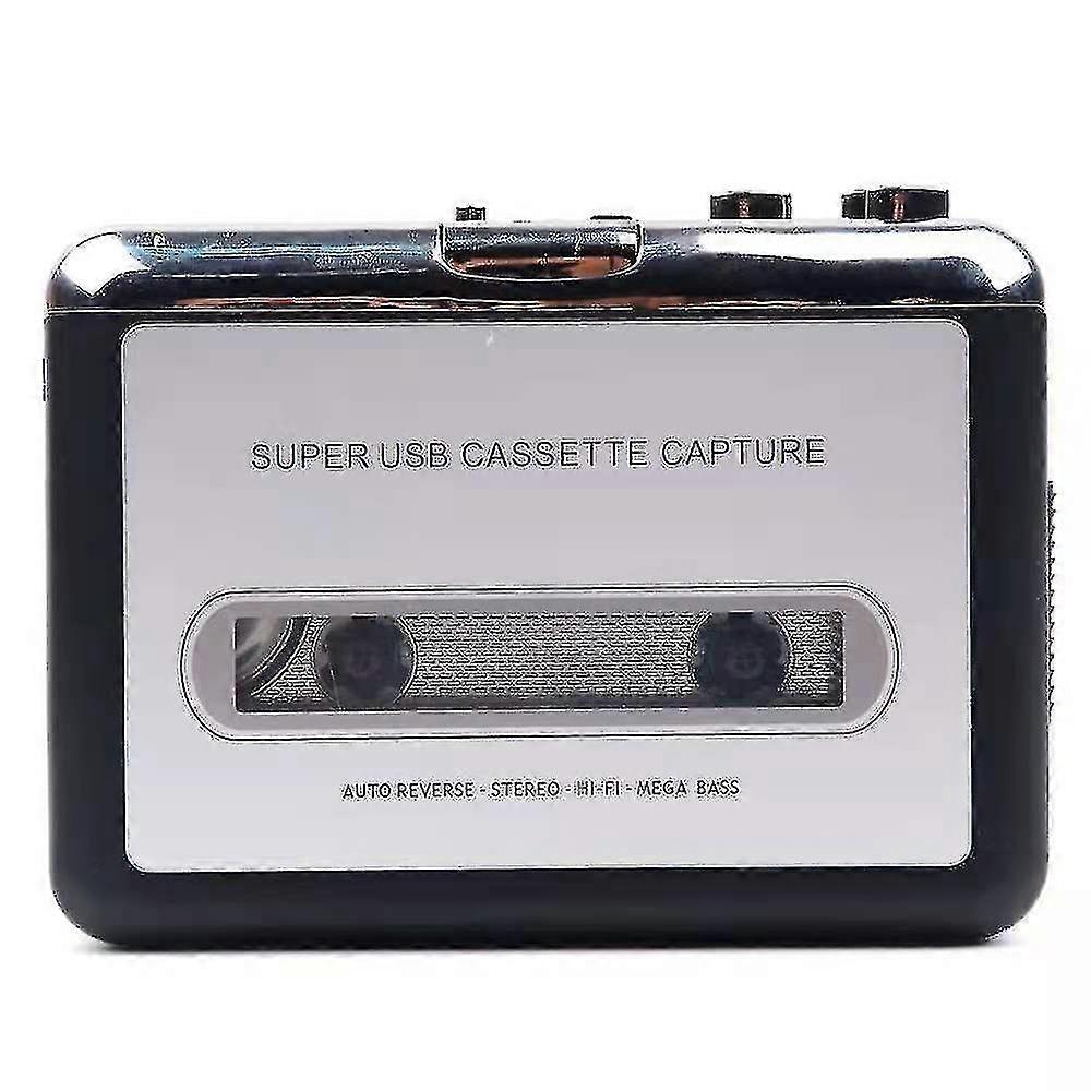 Cassette Player Portable Tape Player Captures Mp3 Audio Music Via Usb