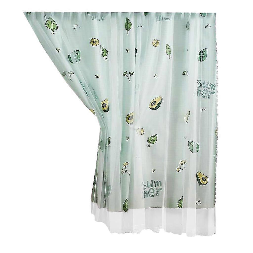 Double Layer Polyester Mesh Curtain Window Curtain Drapes Style 3 1.2x1.8M