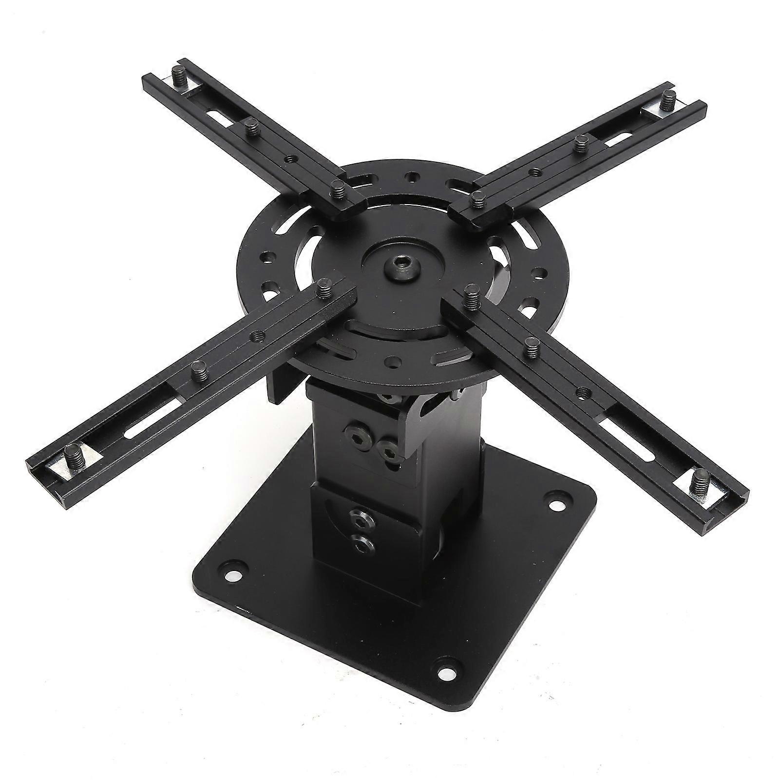 Projector Ceiling Mount Aluminum Alloy 360 Rotation Bracket with 4Pcs Adjustable Arms