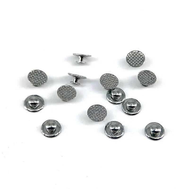 50pcs Dental Orthodontic Bondable Metal Lingual Buttons Round Mesh Base