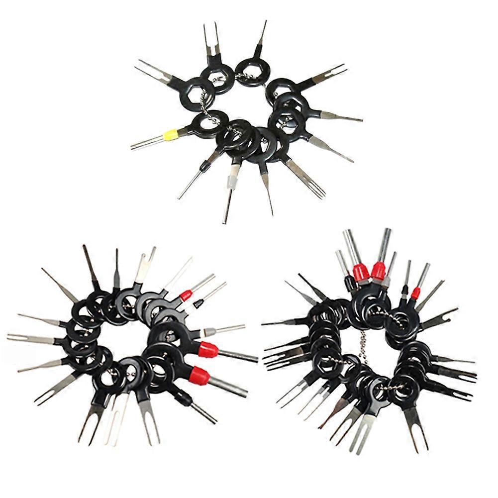 11-26PCS nástroj na odstránenie terminálu do auta Nástroj na odstránenie kolíkov z nehrdzavejúcej ocele Konektor elektrickej kabeláže pre väčšinu konektorových terminálov MGO3