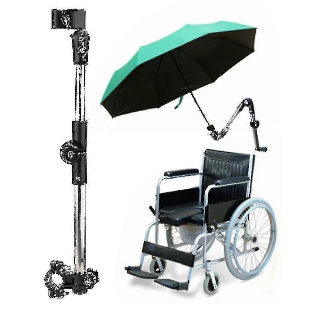 Multifunctional Wheelchair Baby Stroller Umbrella Attachment Handle Holder Support Frame Connector TAO