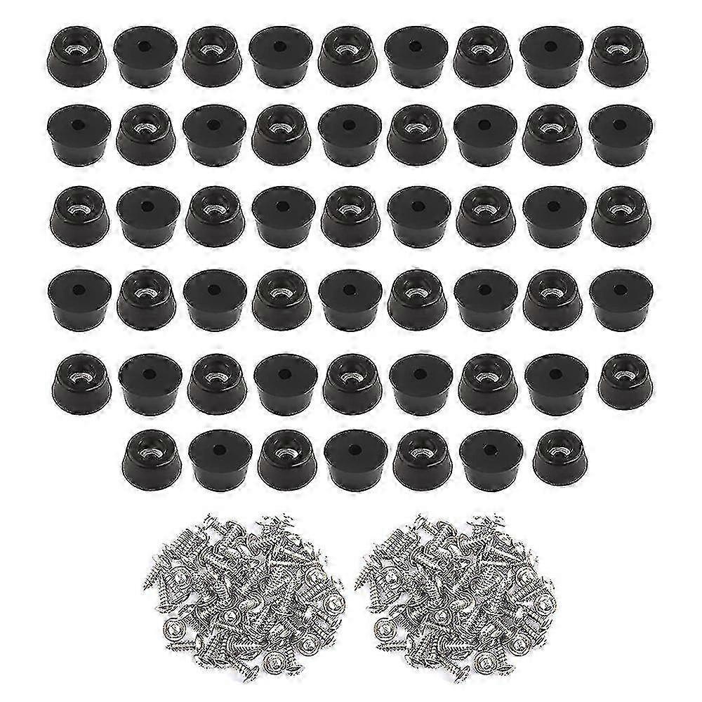 도마용 52PCS(0.31x0.59인치) 의자 및 기타 가구용 스크래치 방지 고무 도마 발