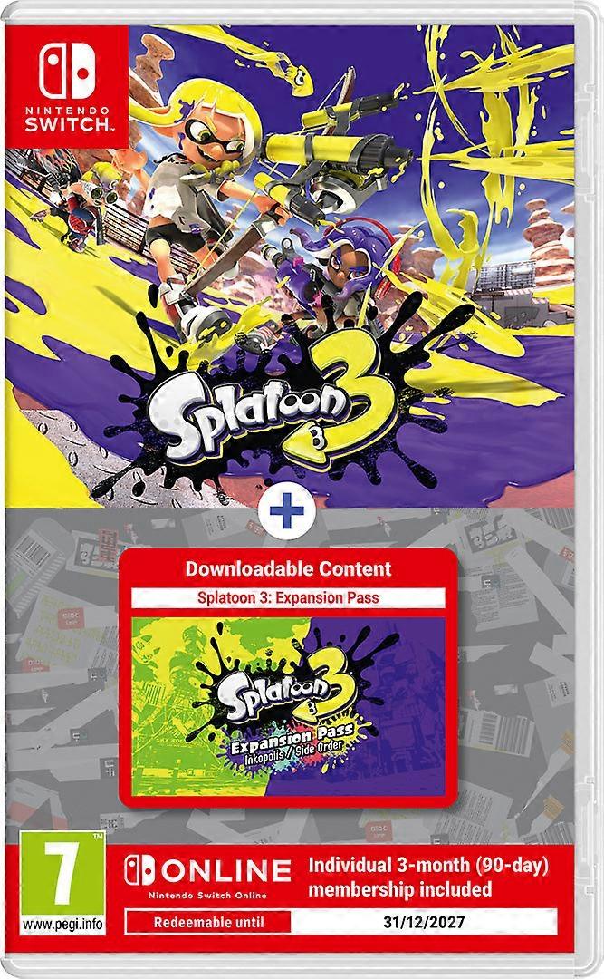 Splatoon 3 + Expansion Pass + 3 Months Nso - Nintendo Switch