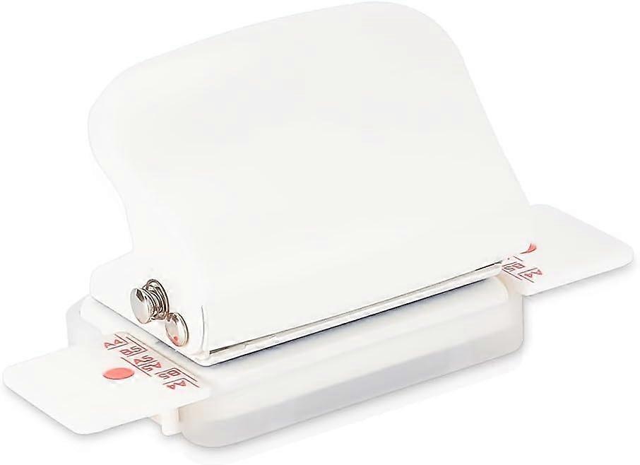 1 Pc Portable 6 Holes Puncher White Mini Multipurpose Binding Machine Loose Leaf Paper Puncher for A4 A5 B5 Home Office Class