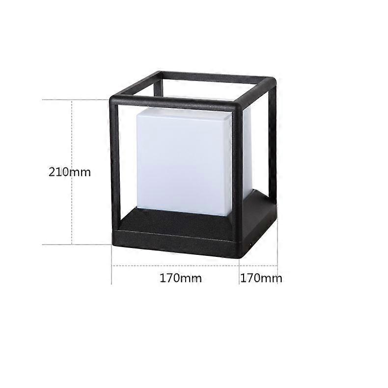 Outdoor waterproof column head lamp courtyard column lamp villa garden fence lamp connected to switch column lamp gate lamp