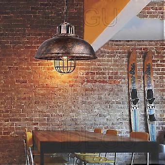 Hanglamp Voor Woonkamer Slaapkamer FORCOSO Industriële Hanglamp Retro – Zwart/goud Metaal, E27 Fitting, Verstelbare Kabel Tot 102 Cm Hanglamp Slaapkamer