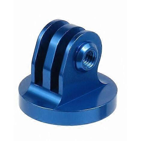 Compatible Metal Camera Tripod Adapter, Suitable for GoPro Hero9/8/7/6/5 or Other Action Camera Mounts, 1/4 Camera Screw Hole(Blue)