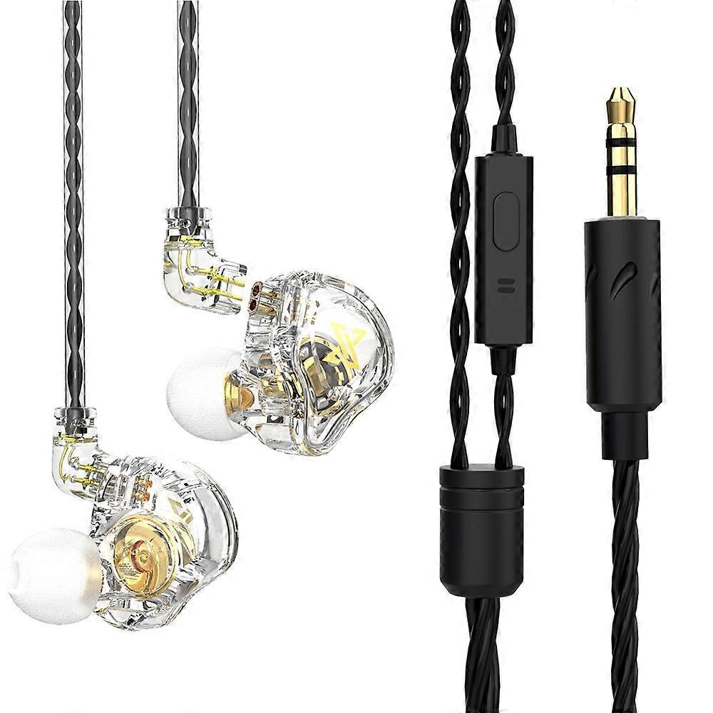 QKZ MAX In-ear Dynamic Subwoofer Wire-controlled Earphone, Version:with Mic Version
