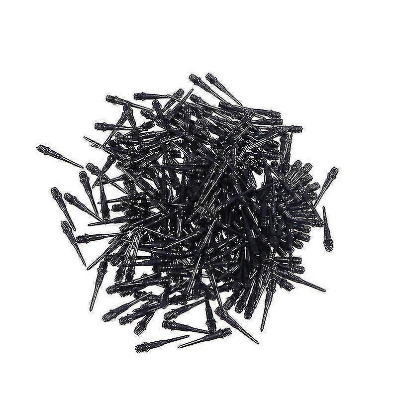 500 PCS Dart Points, Plastic Tips for Electronic Darts, 2BA Screw Thread, Black