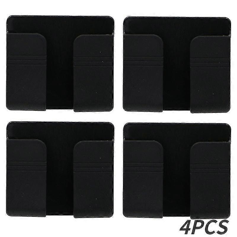 4 Pcs Multifunction Punch Free Wall Mounted Storage Box Organizer Tv Remote Control Mounted Mobile Phone Plug Charging Holder(kui)