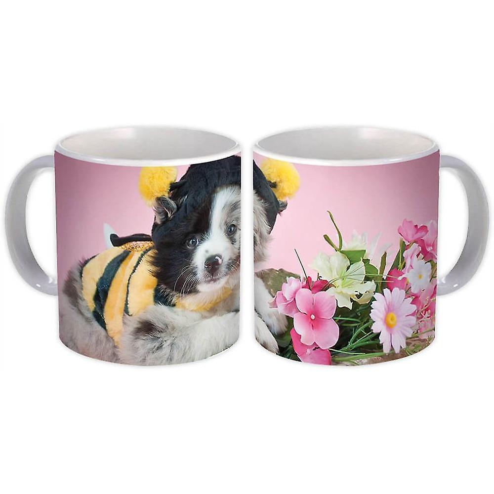 Gift Mug: Shih Tzu Bee and Flowers Dog
