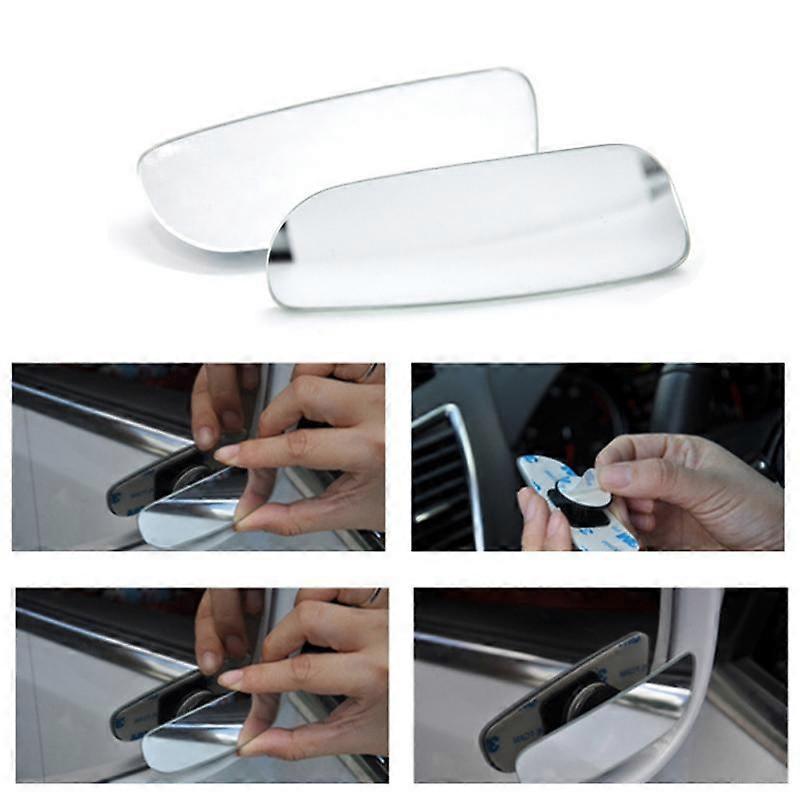 Adjustable Endless Blind Spot Mirror Reversing Wide-angle Curved Surface Lens Car Rearview Mirror Security Auxiliary Lens