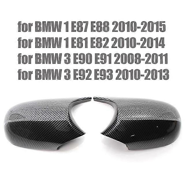 Replacement Rearview Side Mirror Covers Cap For BMW E90 E91 E92 E93 E81 E87 E82 E88 3 1 Series M Accessories Carbon Fiber Gloss