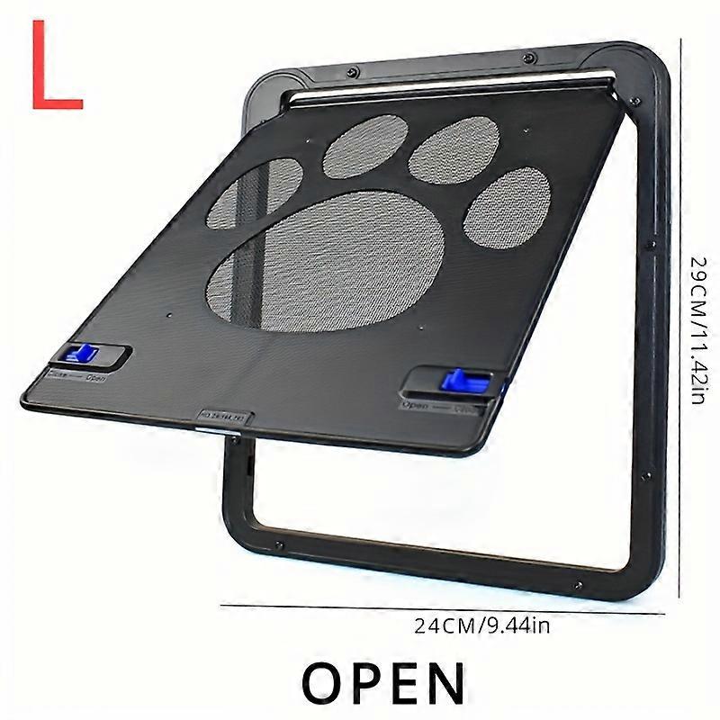 1pc Fashionable Pet Door Dog Gate - Smooth Operation, Secure Lock for Easy & Hassle-Free Access - Durable and Stylish Design for Your Home