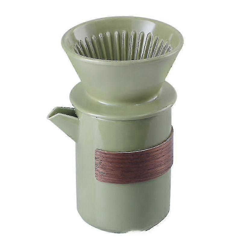 Pour Koonan Coffee Drip Filter Pot Into Coffee Machine Green PXCL
