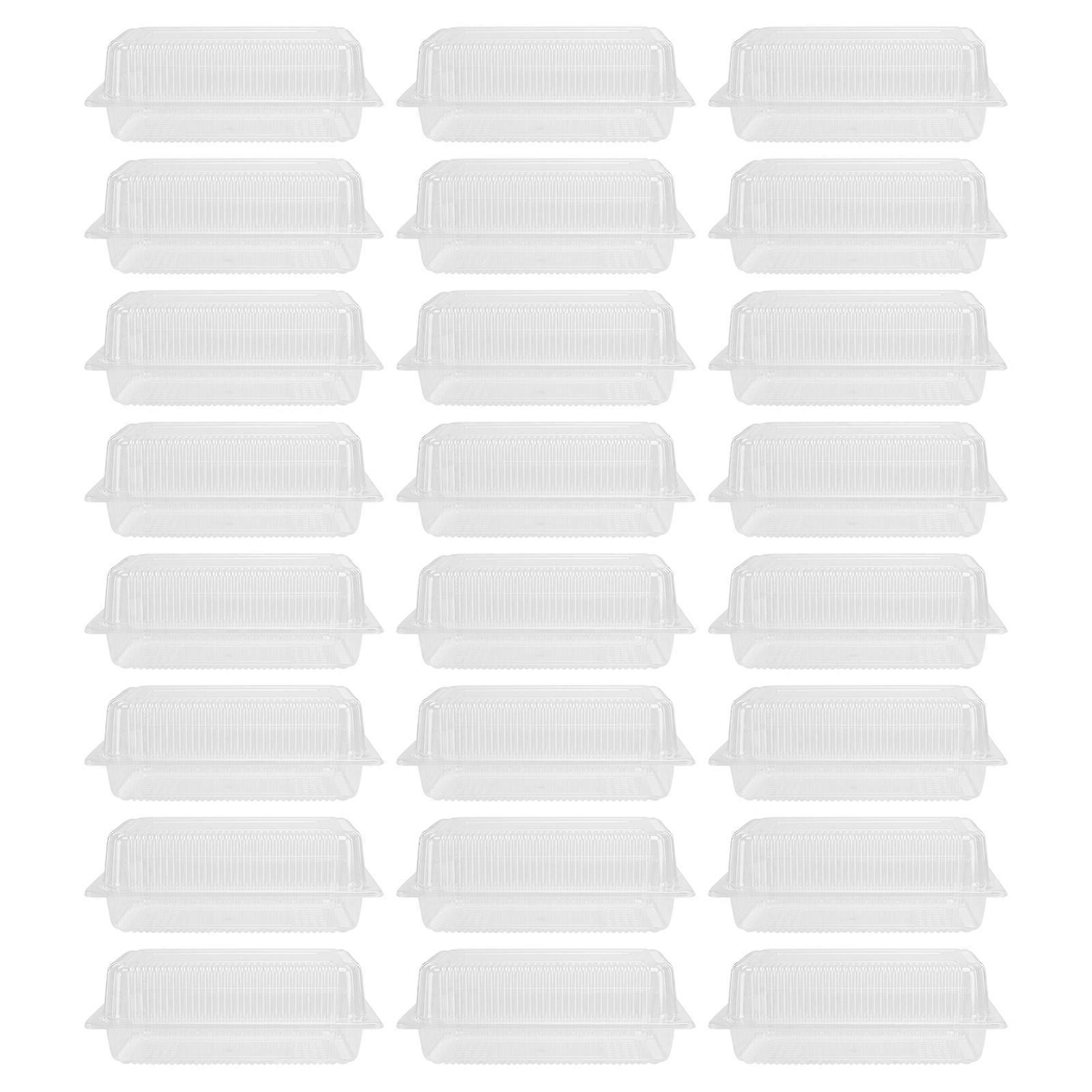 25pcs Disposable Dessert Packing Box Cake Box Transparente Dessert Packaging Box