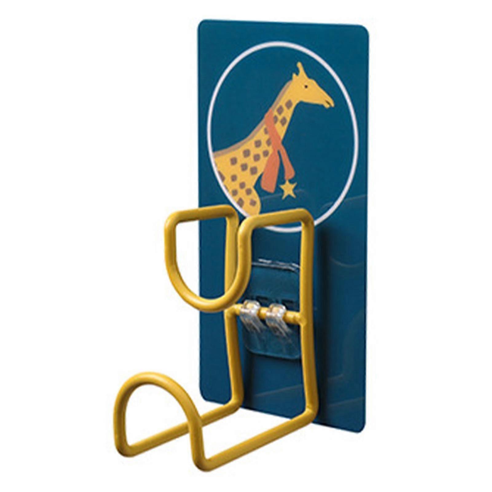 Deer Cartoon Wall Mounted Seamless Hook - Stainless Steel, Multi-Layer, Waterproof