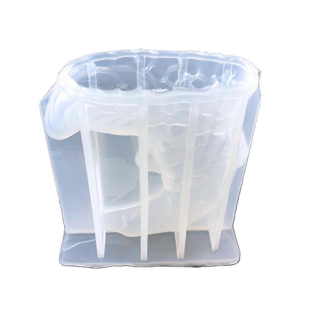 Versatile Silicone Mold Epoxy Resin Mold for Resin Art Make 3D Moon Old Man Ashtrays, Flower Pots, and More DIY Craft