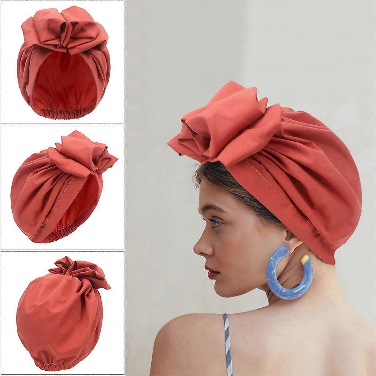 Cappello turbante fiore da donna