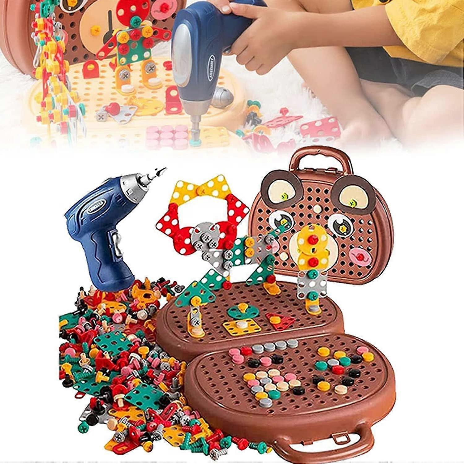 Electric Drill Screw Tool Puzzle Set Educational Learning Toys