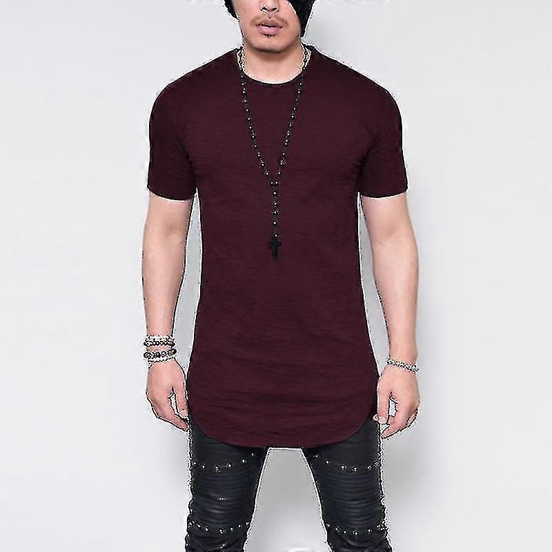 Męska bardzo długa koszulka Tall Body Urban Tee Oversize Bluzka z krótkim rękawem