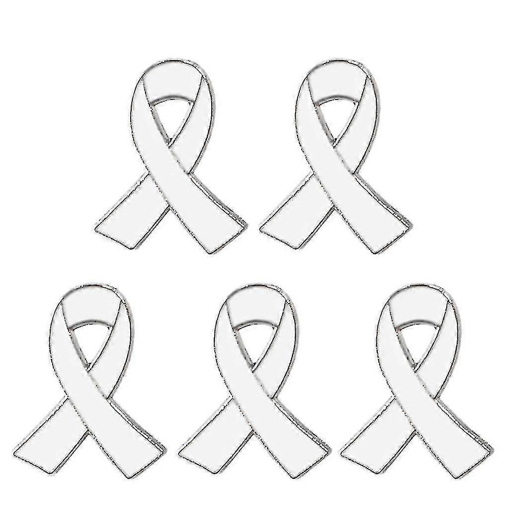 Set Of 5 Ribbon Brooch Pin Beautiful Design Ribbon Enamel Pin Alloy Material