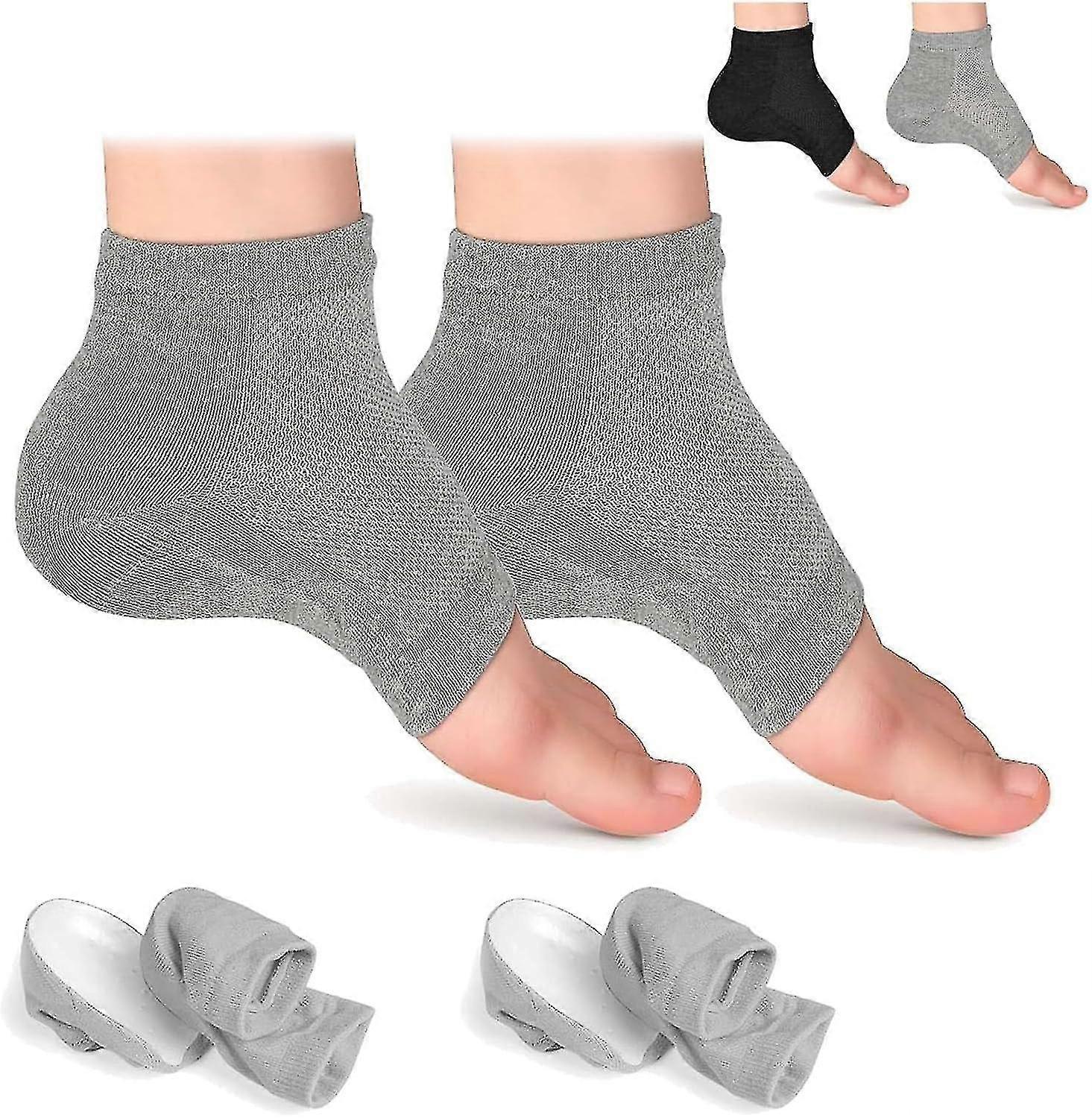 2 Pairs Height Max Socks, Height Max Insoles, Height Increase Socks, Mid-height Insoles For Men Wome-FCY