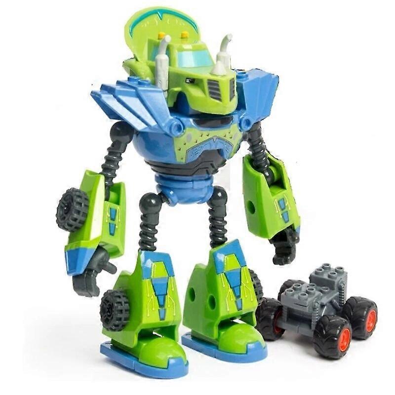 Hot Sell Anime Figure Monsters Machines Car Blaze Model Cartoon Plastic/Alloy Deformed Action Figures Kids Toys Birthday GiftsRed Remote Control Robot